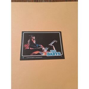 Vintage 1979 The Babys Trading Card #9 London Rock Band Collectible